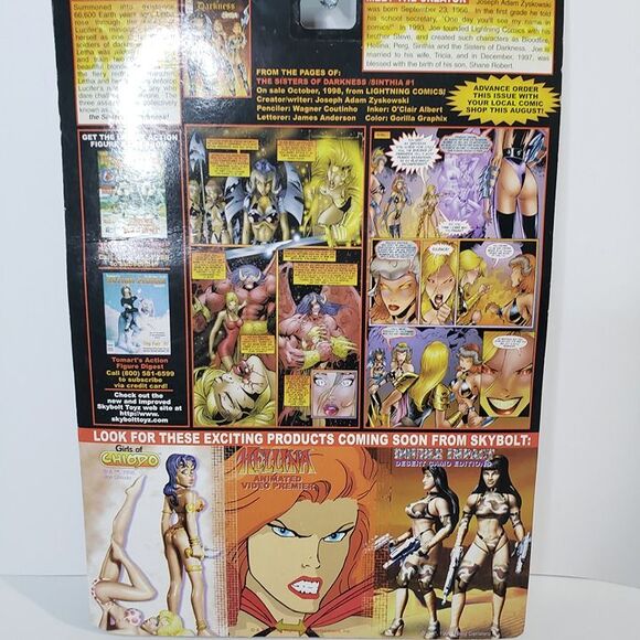 NEW Vintage 90s Sisters of Darkness Platinum Letha Action Figure Skybolt Toyz - Picture 6 of 8